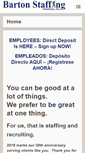 Mobile Screenshot of bartonstaffing.com